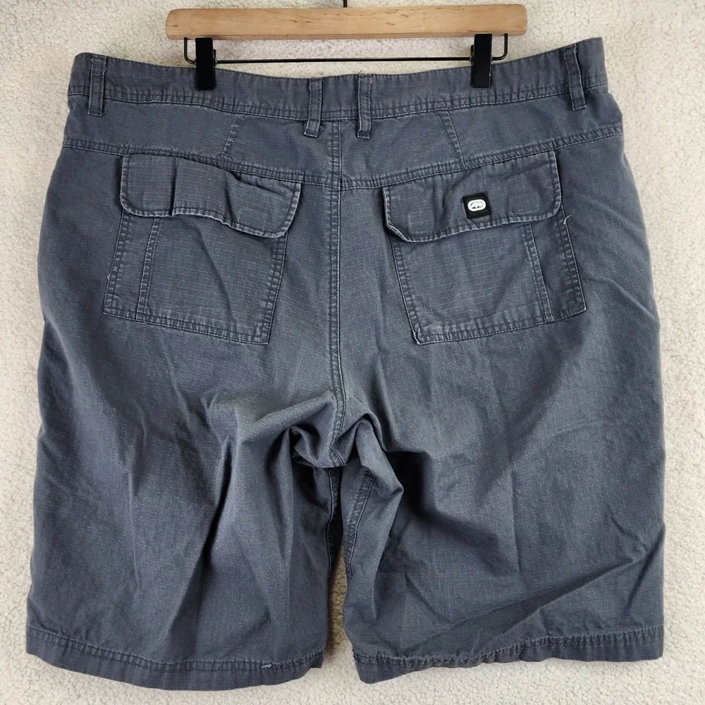 Ecko Unltd Cargo Shorts‎ Mens 40 Gray Ripstop Utility Streetwear
